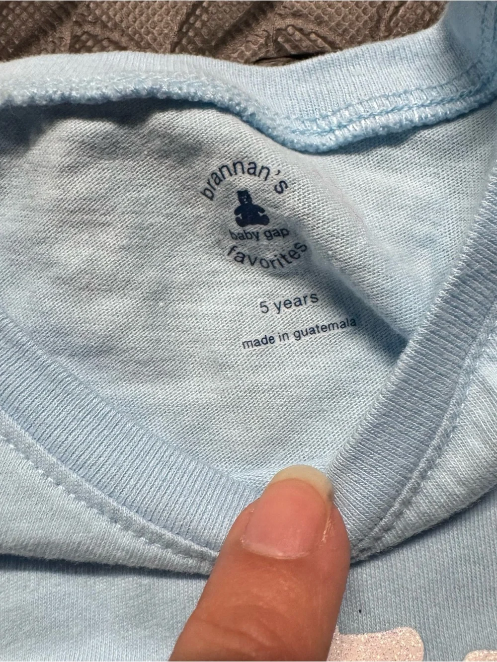 Baby Gap Girls Light Blue Graphic T-Shirt Size 5 Summer Vacation Tee